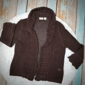 🌻 Cato  cardigan  knitted sweater  brown  small